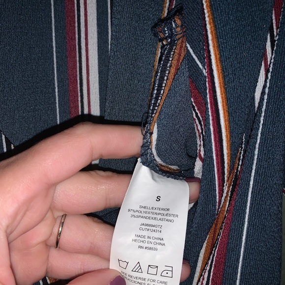 Speechless Multicolored Striped Jumpsuit (Size S) - Picture 4 of 5